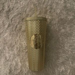 Gold Starbucks Tumbler